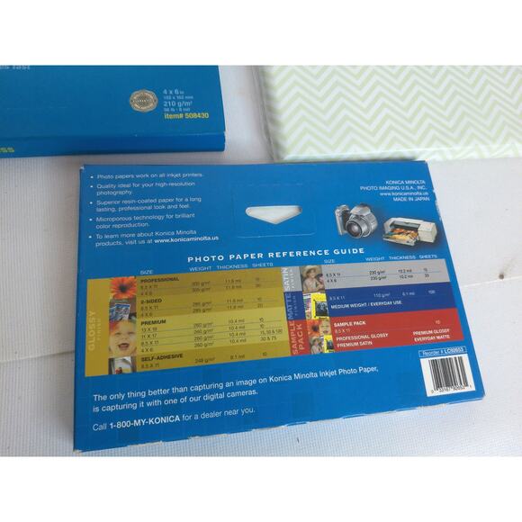 Staples Canon HP Konica Photo Print Paper Assorted Set of 7 - Picture 6 of 6